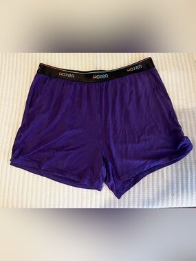 Woxer Women's Dreamer Purple Athletic Lounge Shorts size Large Pride Rainbow